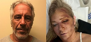 Jeffrey Epstein, Virginia Giuffre photo collage