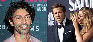 Justin Baldoni, Ryan Reynolds, Blake Lively photo collage