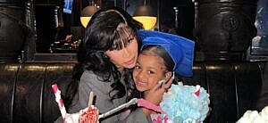 Cardi B and daughter out to eat