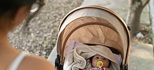 Baby in stroller