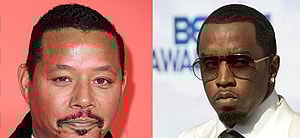 Photo collage of Diddy and Terrence Howard.