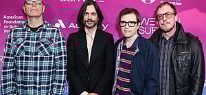 Weezer, Scott Shriner, Rivers Cuomo, Brian Bell, Patrick Wilson at Audacy's 9th Annual We Can Survive Concert
