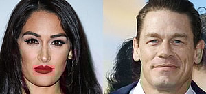 Nikki Garcia (left) John Cena (right)