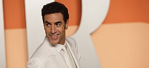 Sacha Baron Cohen at the 2025 Vanity Fair Oscar Party