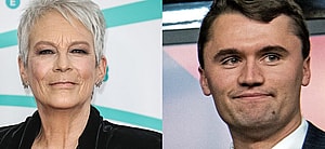 Jamie Lee Curtis and Charlie Kirk