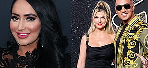 Angelina Pivarnick (left) Mike and Lauren Sorrentino (right)