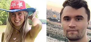 Haley Welch (left) Charlie Kirk (right)
