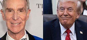 Bill Nye (left) Donald Trump (right)