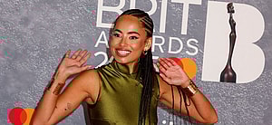 Amber Gill on red carpet