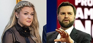 Erika Kirk, J.D. Vance photo collage