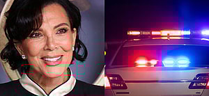 Kris Jenner (left) Cop car (right)