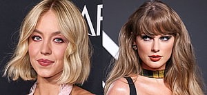 Sydney Sweeney (left) Taylor Swift (right)