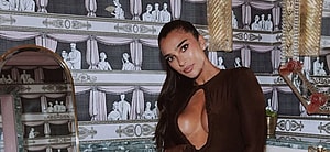 Stefanie Williams wearing brown