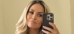 Trish Stratus mirror selfie