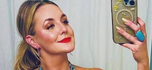 Kelsey Barnard Clark takes mirror selfie