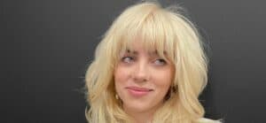 Billie Eilish with blonde hair