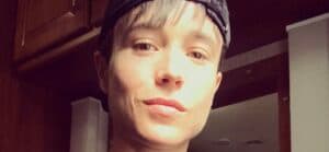 Elliot Page smirking