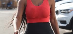 Kenya Moore arriving at Dancing with the Stars Rehearsals