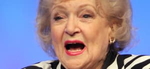 Betty White with expressive face