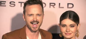 Aaron Paul and Lauren Parsekian at Westworld Season 3 Premiere