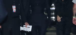 Kim in all black at PCAs