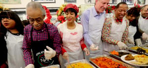 Christmas Day at the National Action Network in Harlem where Rev