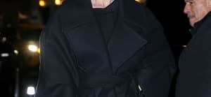 Cynthia Nixon seen posing outside The Late Show With Stephen Colbert in New York City