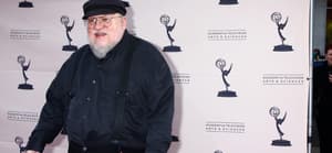 George R.R. Martin arrives at "An Evening with The Game of Thrones" hosted by the Academy of Television Arts and Sciences