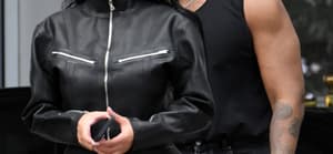 A newly single Kanye West is seen leaving his hotel with new girlfriend Chaney Jones in Miami