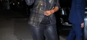 Tyra Banks seen posing outside The Late Show with Stephen Colbert in NYC