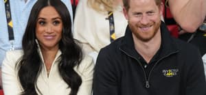 The Duke and Duchess of Sussex watch the Seated Volleyball on Day Two of the Invictus Games