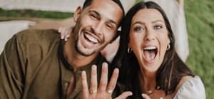 Becca Kufrin and Thomas Jacobs' engagement photo
