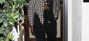 Tristan Thompson is seen leaving Madeo restaurant after having dinner with friends