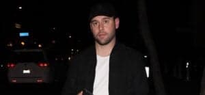 Scooter Braun is seen arriving to Justin Bieber birthday party