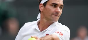 Roger Federer at the 2021 Wimbledon Championships