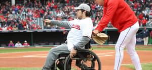 Peter Knab Guardians First Pitch
