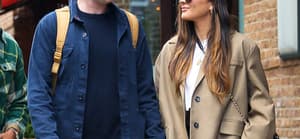 Olivia Munn and John Mulaney seen holding hands as leaving their hotel in New York City