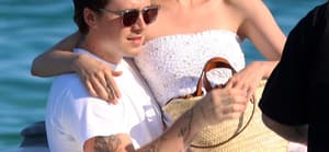 Brooklyn Beckham and t Nicola Peltz at the club 55 in St tropez France St tropez on july 13 2022