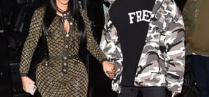 Cardi B amp Boyfriend Offset are seen arriving at the Grey Goose cocktail party hosted by Carine Roitfeld