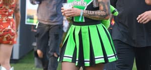 Amber Rose wears a 'Hoechella' outfit to Coachella day 2