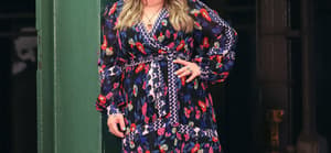 Kristin Chenoweth at set of apos The Kelly Clarkson Show apos