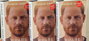 Prince Harry book Spare on sale Norwich UK