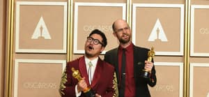 Daniel Kwan and Daniel Scheinert at the Oscars 2023: PRESS ROOM