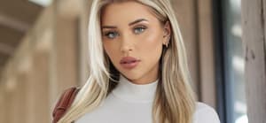 Hockey Goalie Mikayla Demaiter Flaunts Her Large Chest In A Tight White Shirt