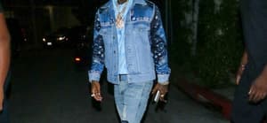 Usher Raymond outside The Nice Guy in Hollywood