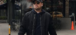 Leonardo DiCaprio helps out a lost tourist with directions in NYC