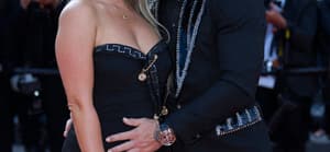 Conor McGregor and Dee Devlin on the Elvis red carpet at the Cannes film festival