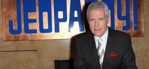 Alex Trebek at the ''Jeopardy!'' Hall of Fame Ribbon Cutting Ceremony