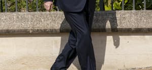 Prince Andrew joins the Royal Family at St George's Chapel