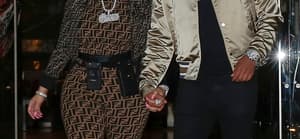 Nicki Minaj Kenneth Petty leaving their hotel in Paris